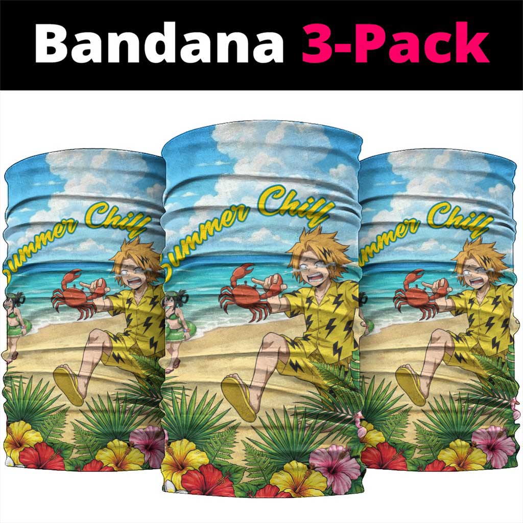 Denki Kaminari Summer Chill Neck Gaiter Tropical Anime Comedy Scene