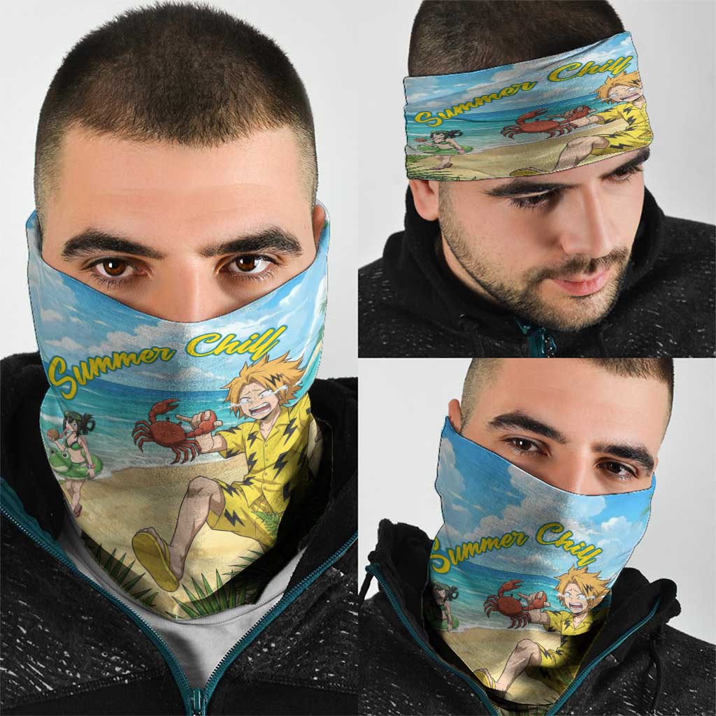 Denki Kaminari Summer Chill Neck Gaiter Tropical Anime Comedy Scene