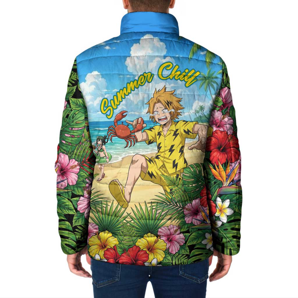 Denki Kaminari Summer Chill Padded Jacket Tropical Anime Comedy Scene