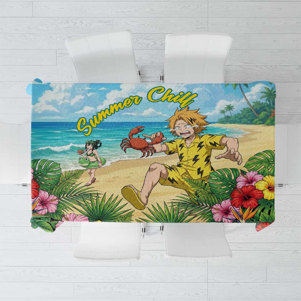 Denki Kaminari Summer Chill Tablecloth Tropical Anime Comedy Scene