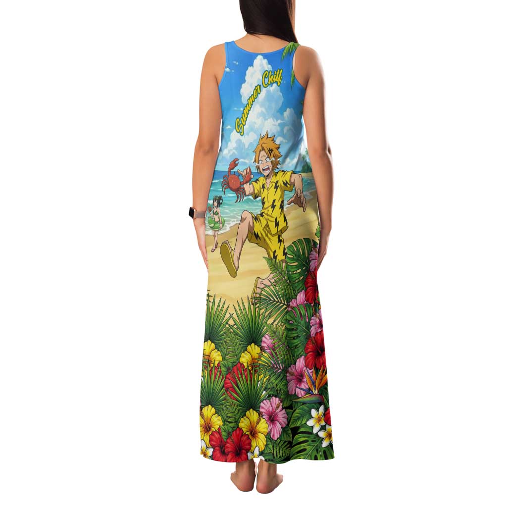 Denki Kaminari Summer Chill Tank Maxi Dress Tropical Anime Comedy Scene