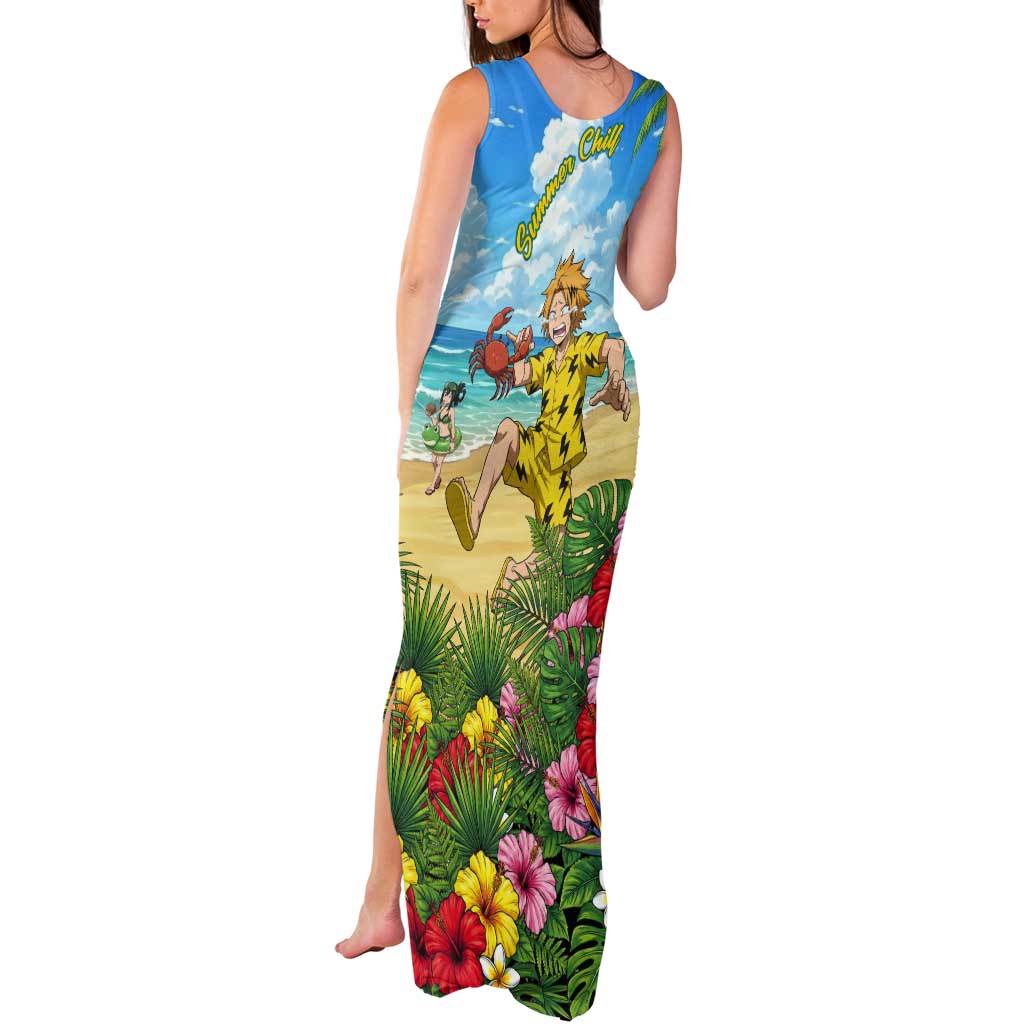 Denki Kaminari Summer Chill Tank Maxi Dress Tropical Anime Comedy Scene