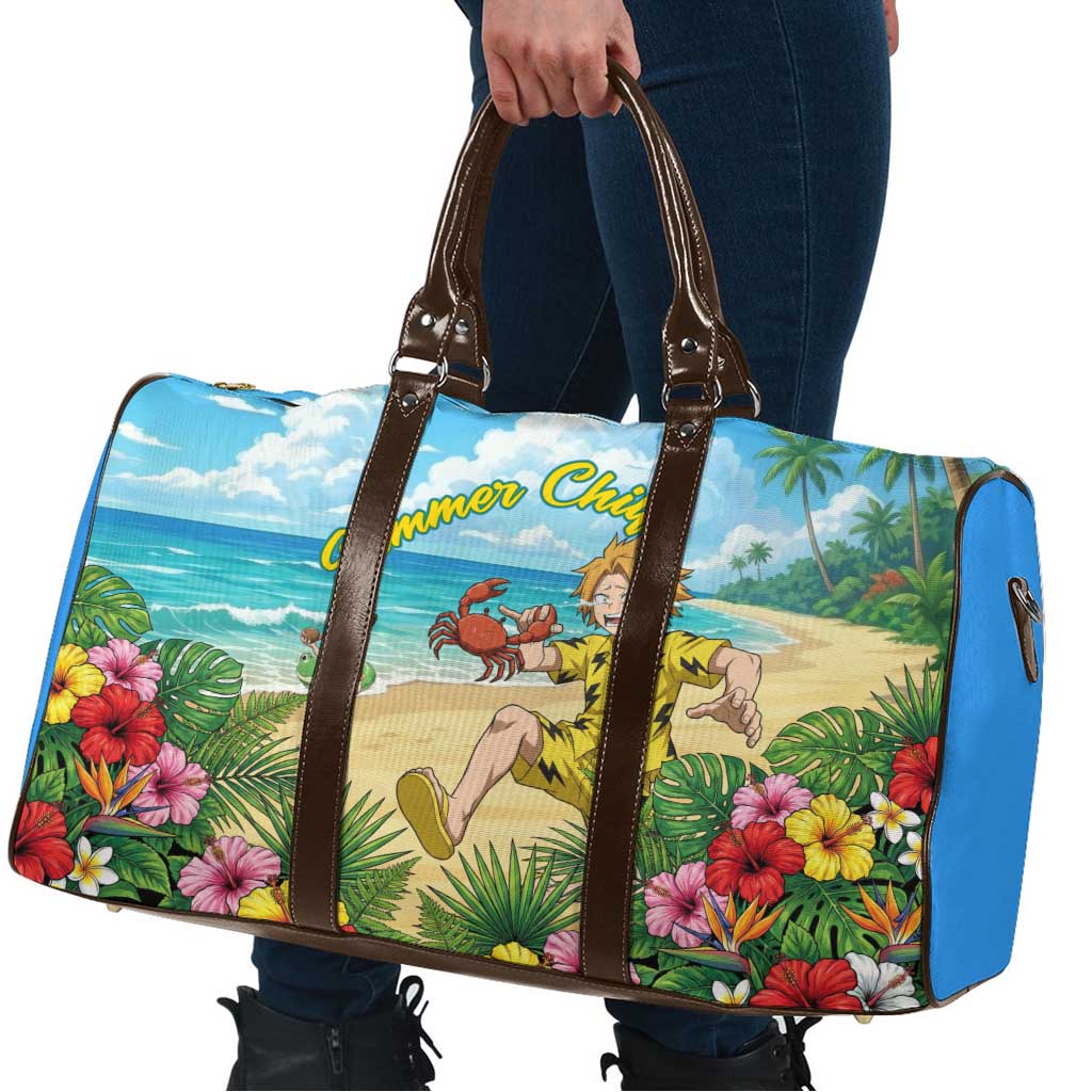Denki Kaminari Summer Chill Travel Bag Tropical Anime Comedy Scene