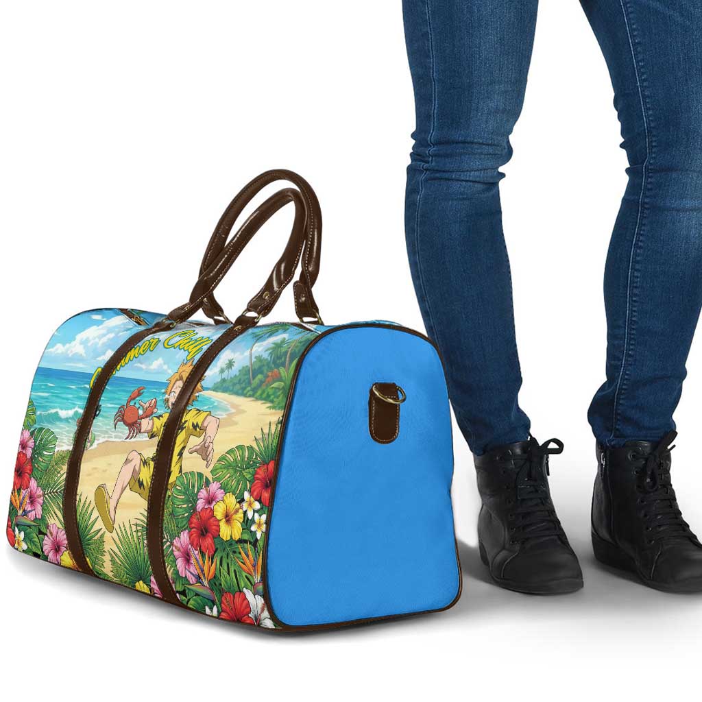 Denki Kaminari Summer Chill Travel Bag Tropical Anime Comedy Scene