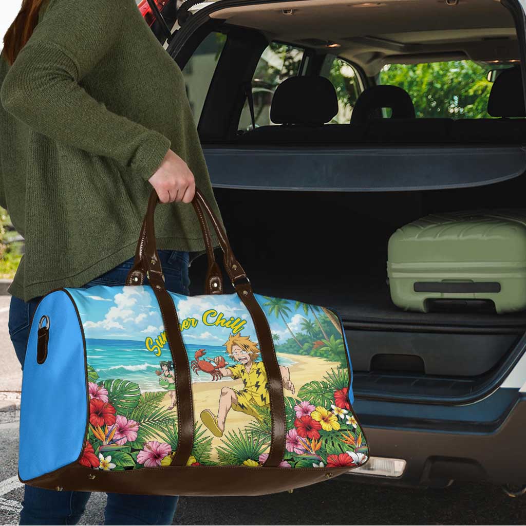 Denki Kaminari Summer Chill Travel Bag Tropical Anime Comedy Scene
