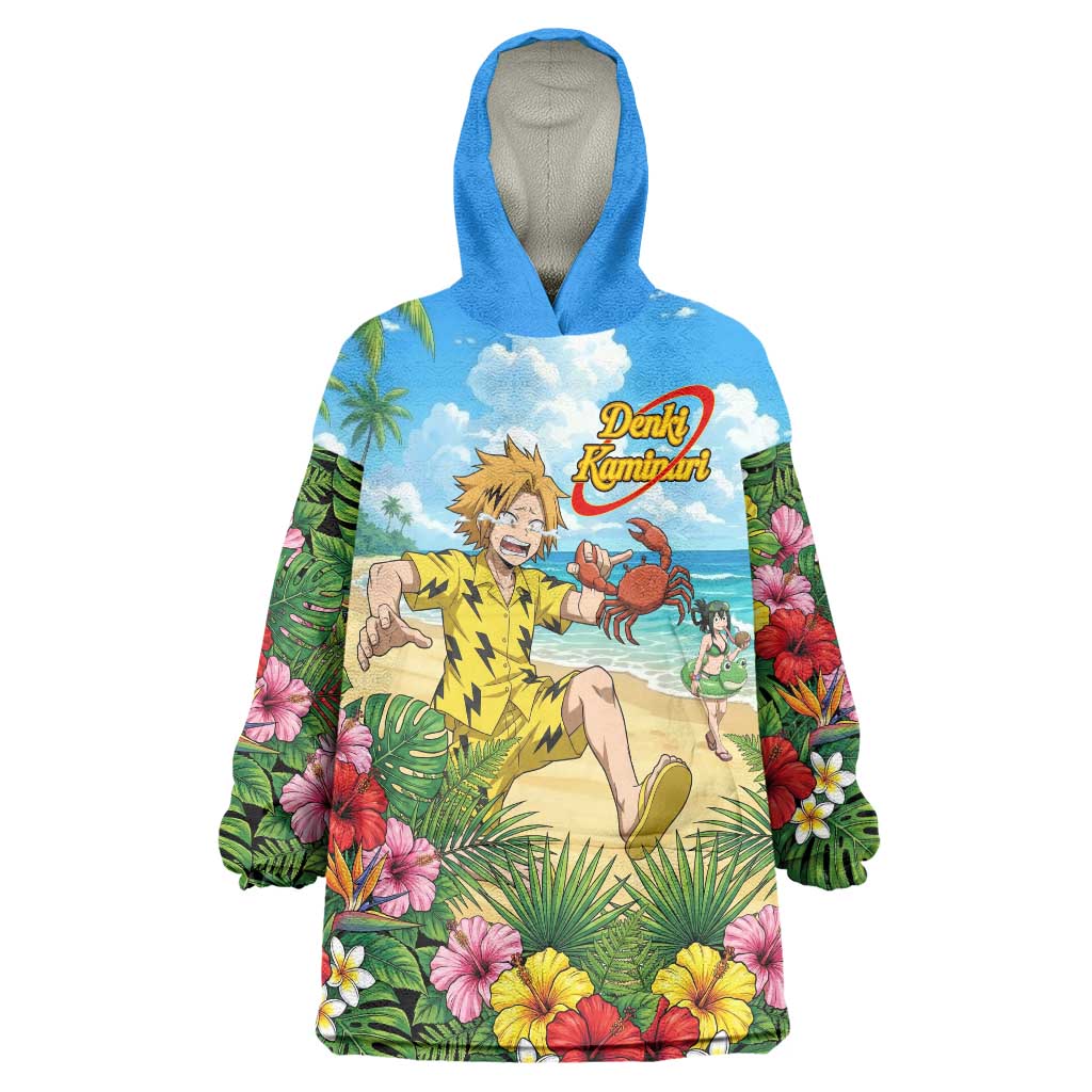 Denki Kaminari Summer Chill Wearable Blanket Hoodie Tropical Anime Comedy Scene