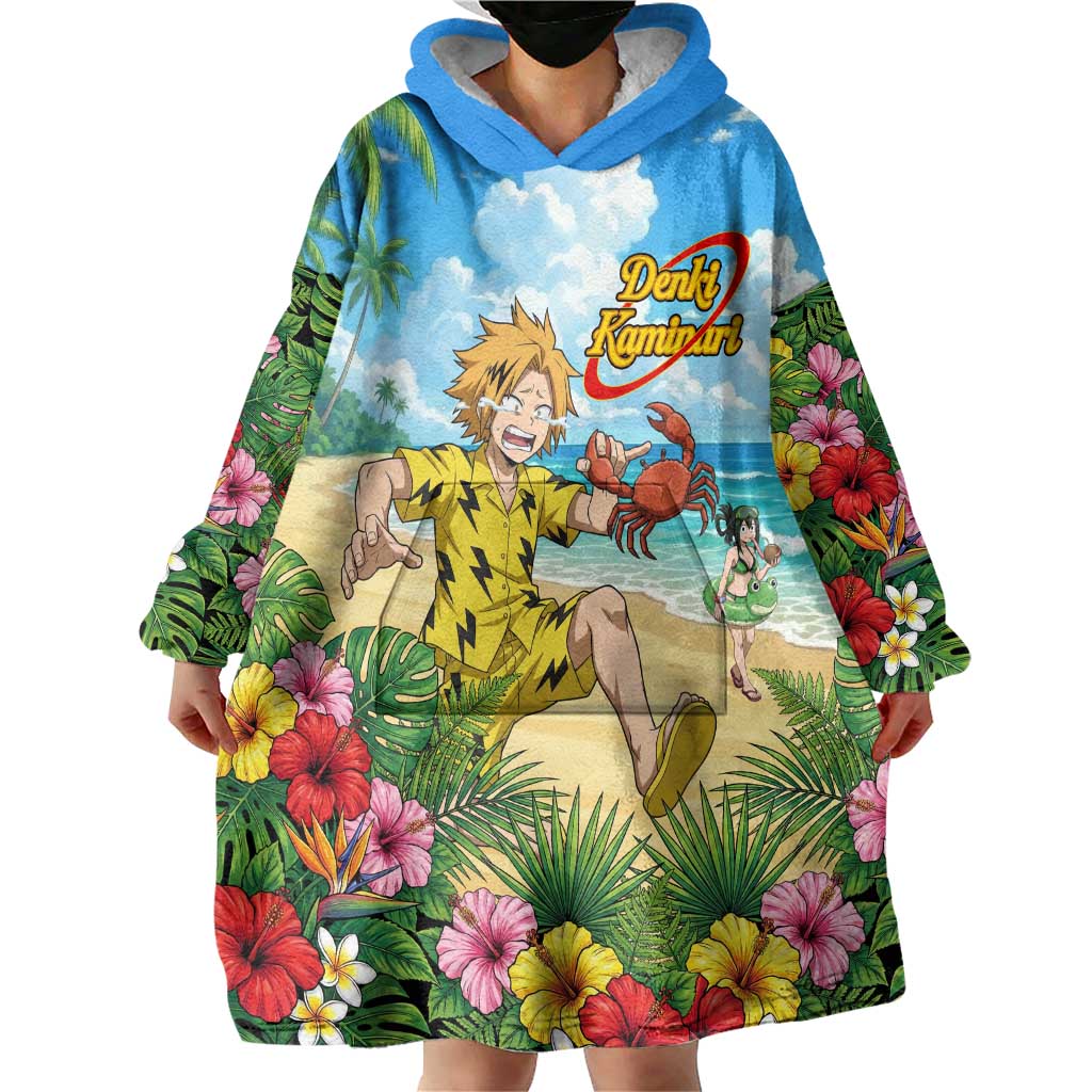 Denki Kaminari Summer Chill Wearable Blanket Hoodie Tropical Anime Comedy Scene