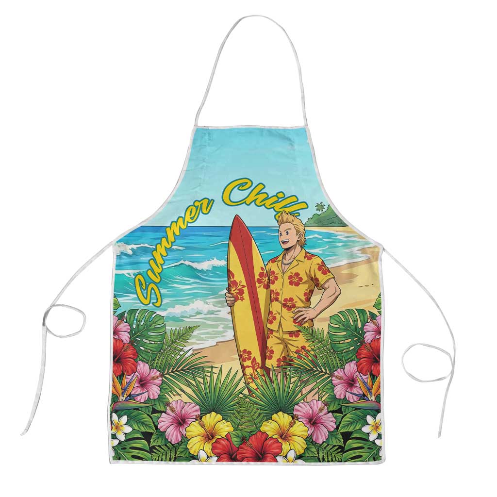 Mirio Togata Summer Chill Apron Tropical Anime Surf Scene