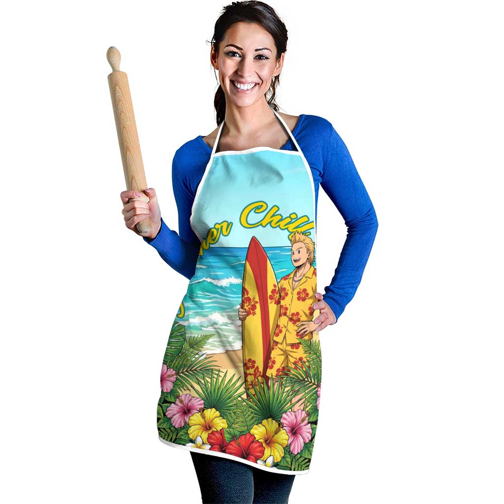 Mirio Togata Summer Chill Apron Tropical Anime Surf Scene