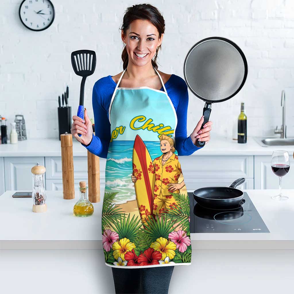 Mirio Togata Summer Chill Apron Tropical Anime Surf Scene