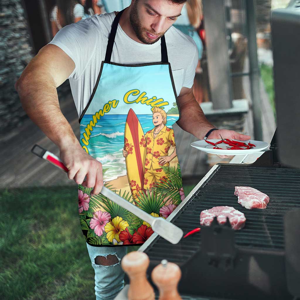 Mirio Togata Summer Chill Apron Tropical Anime Surf Scene