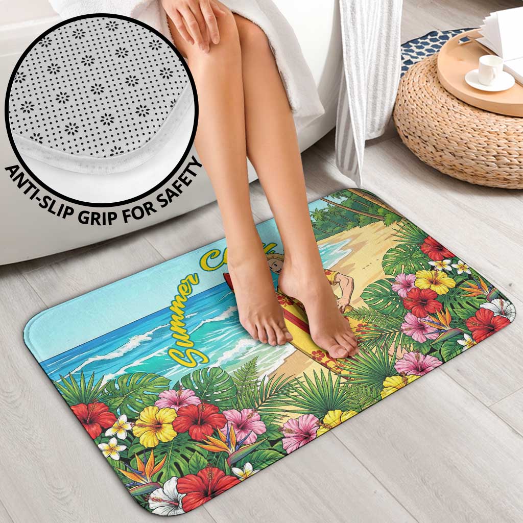 Mirio Togata Summer Chill Bathroom Set Tropical Anime Surf Scene