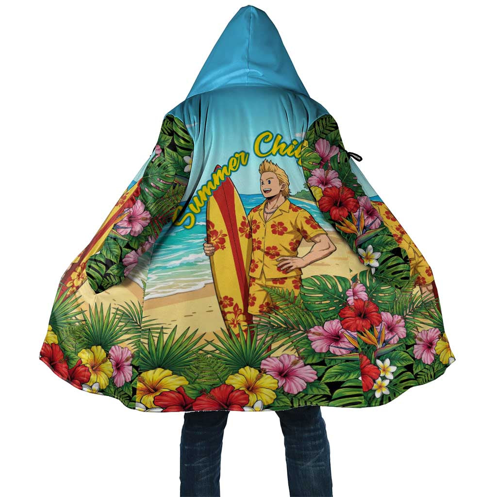 Mirio Togata Summer Chill Cloak Tropical Anime Surf Scene