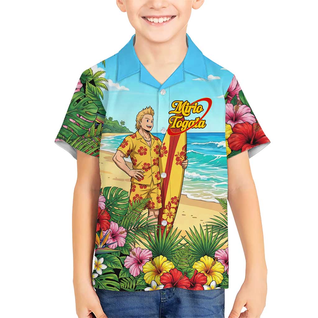 Mirio Togata Summer Chill Hawaiian Shirt Tropical Anime Surf Scene