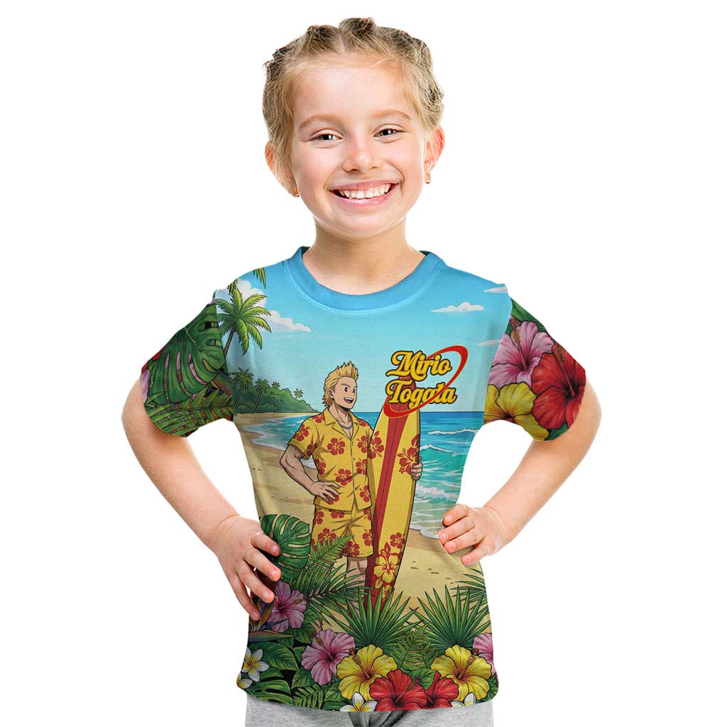Mirio Togata Summer Chill Kid T Shirt Tropical Anime Surf Scene