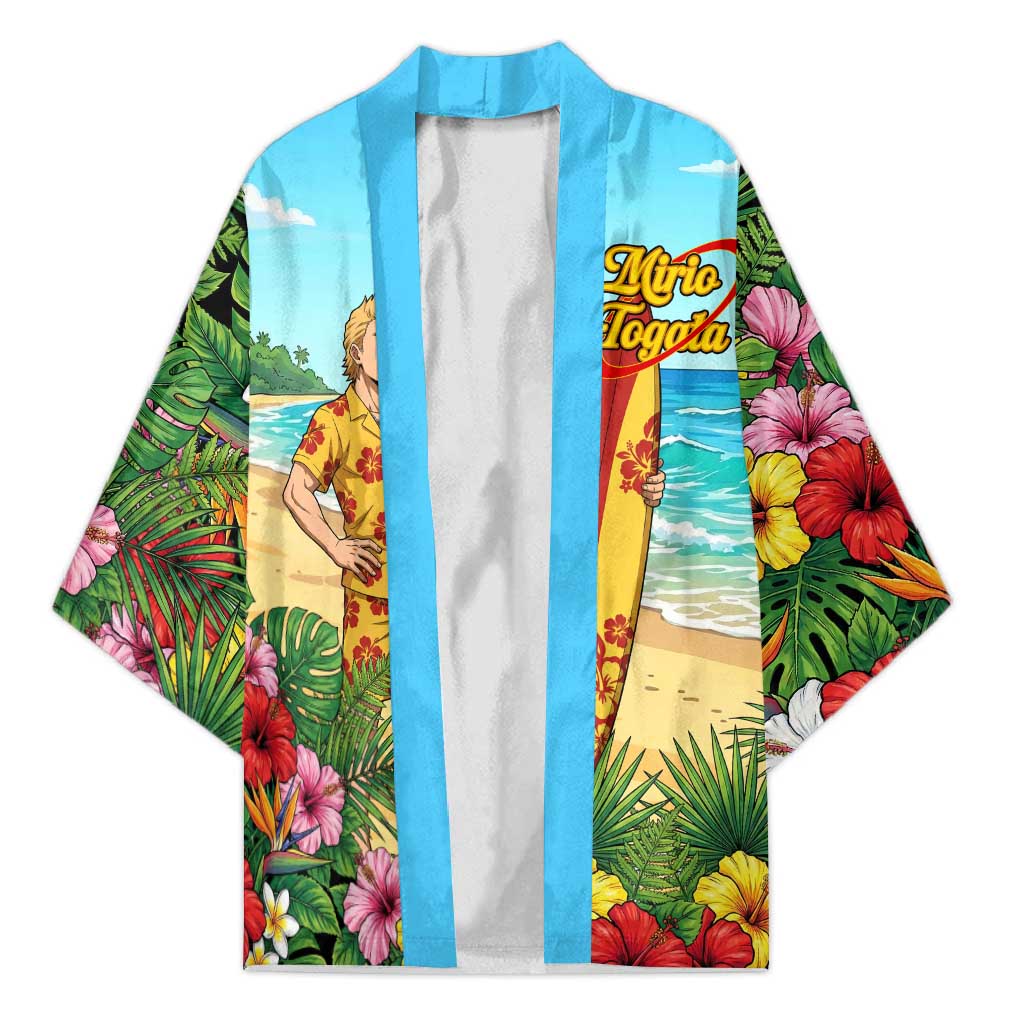 Mirio Togata Summer Chill Kimono Tropical Anime Surf Scene