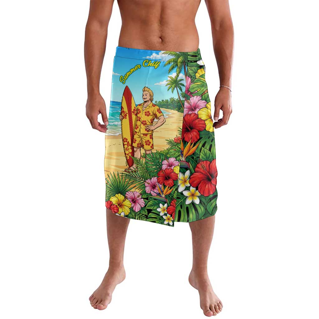 Mirio Togata Summer Chill Lavalava Tropical Anime Surf Scene