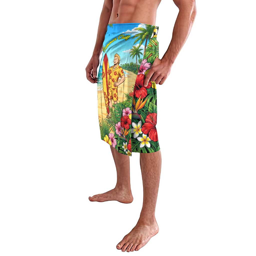 Mirio Togata Summer Chill Lavalava Tropical Anime Surf Scene
