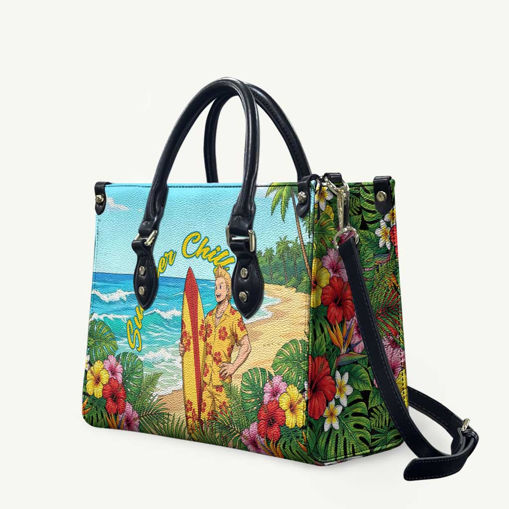 Mirio Togata Summer Chill Leather Bag Tropical Anime Surf Scene