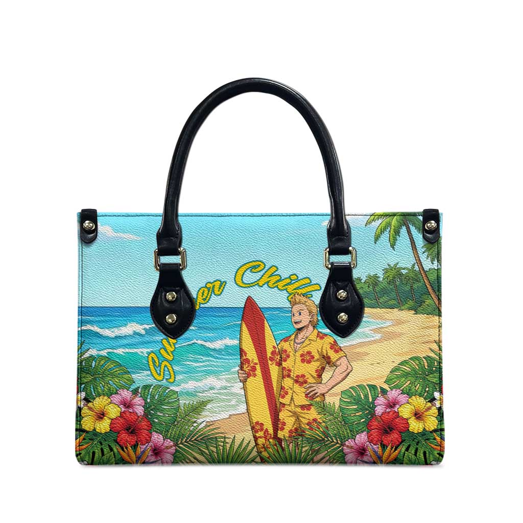 Mirio Togata Summer Chill Leather Bag Tropical Anime Surf Scene