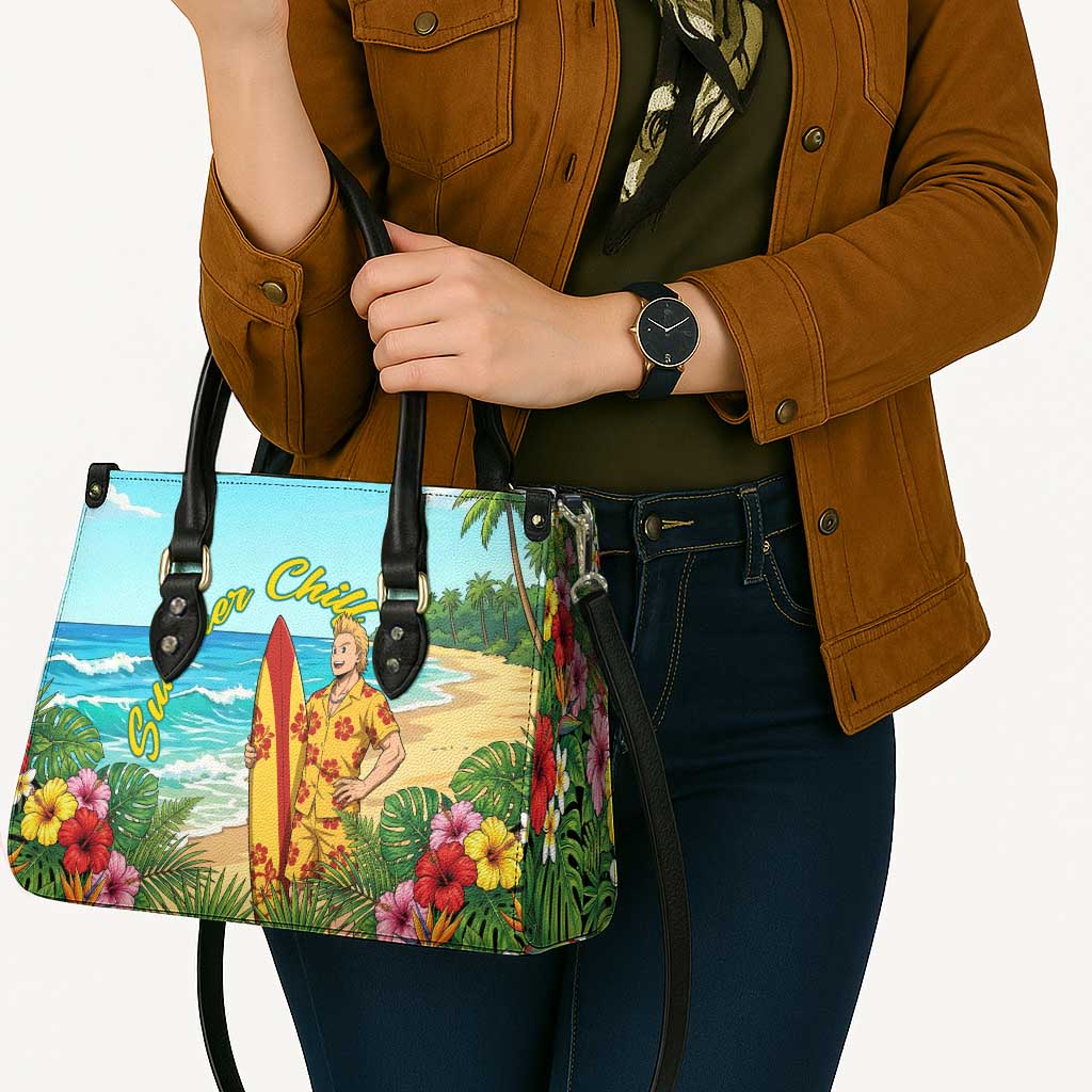 Mirio Togata Summer Chill Leather Bag Tropical Anime Surf Scene