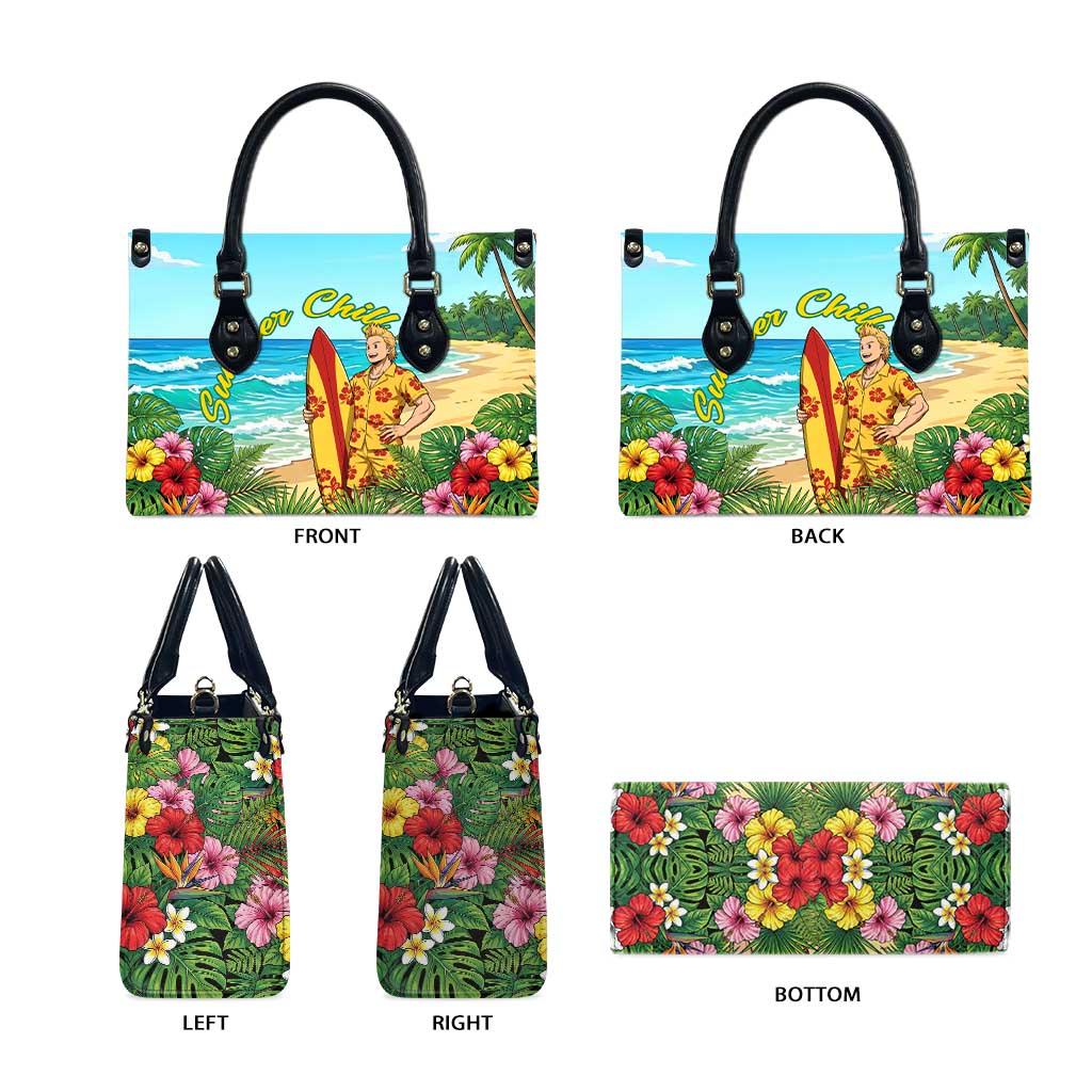 Mirio Togata Summer Chill Leather Bag Tropical Anime Surf Scene