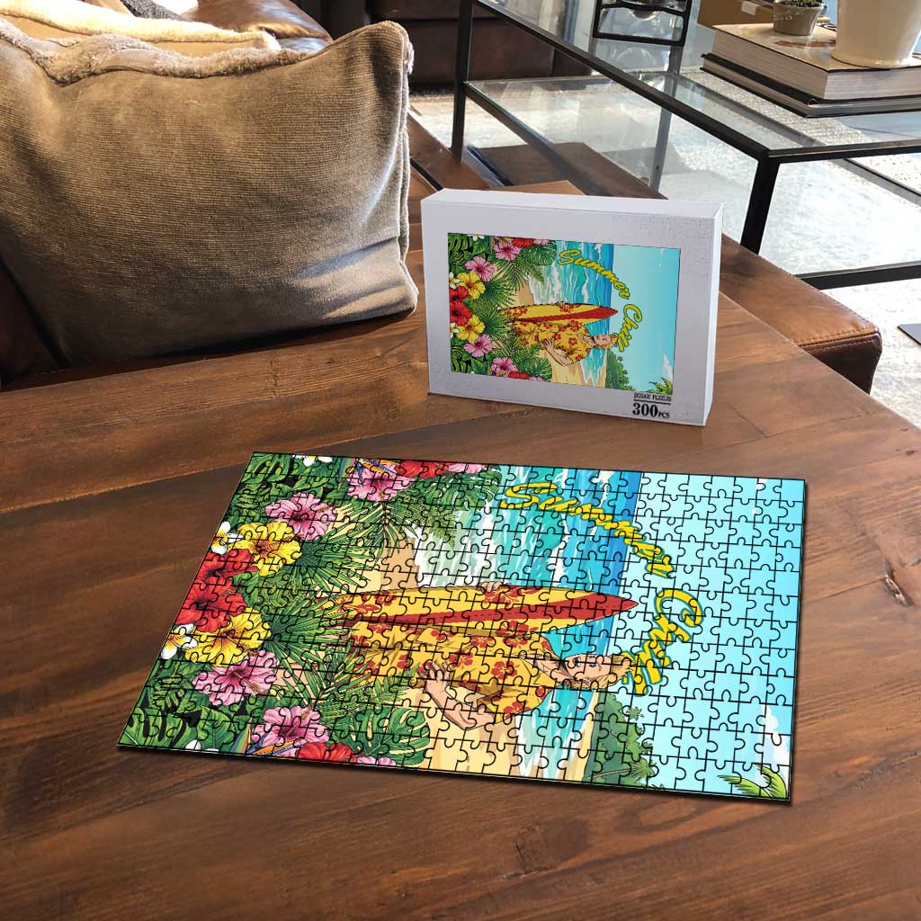 Mirio Togata Summer Chill Puzzle Tropical Anime Surf Scene