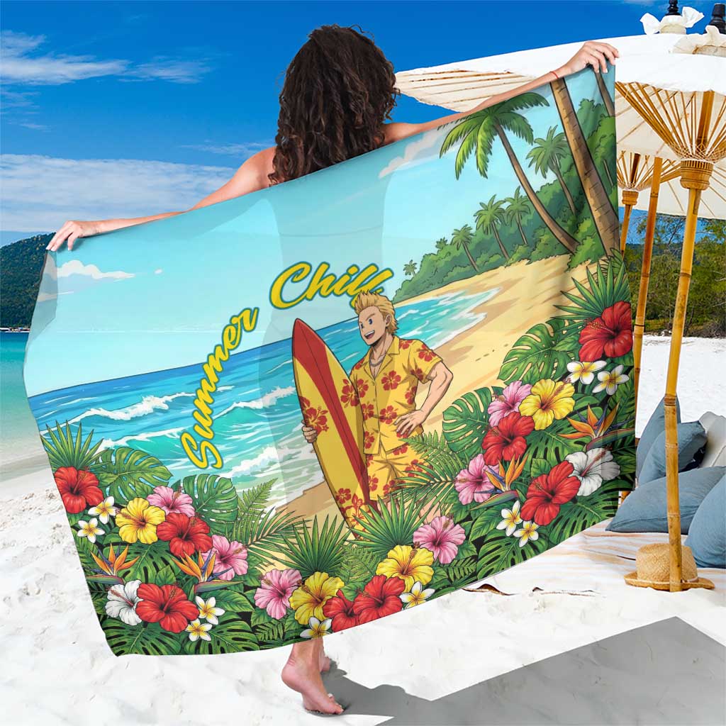Mirio Togata Summer Chill Sarong Tropical Anime Surf Scene