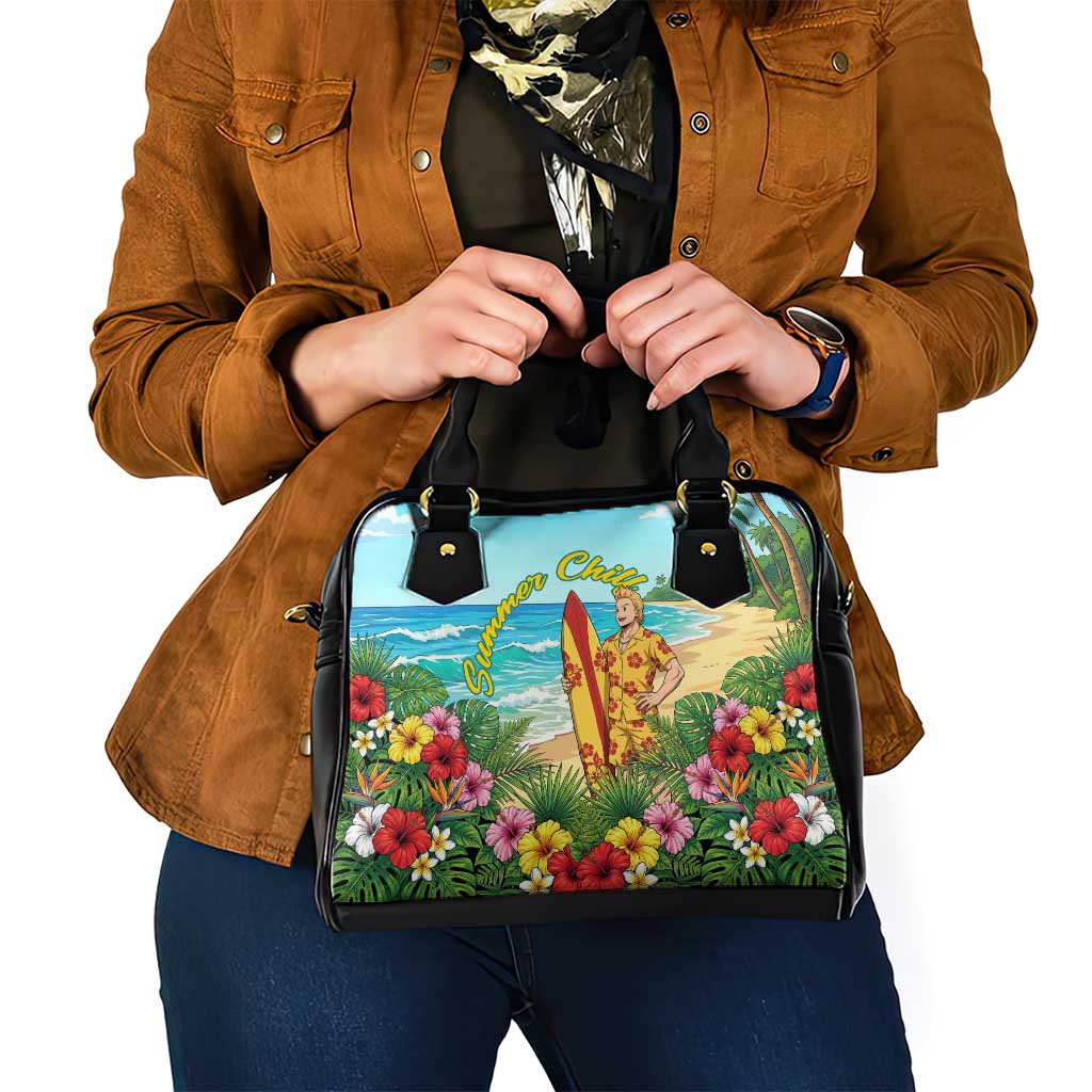Mirio Togata Summer Chill Shoulder Handbag Tropical Anime Surf Scene