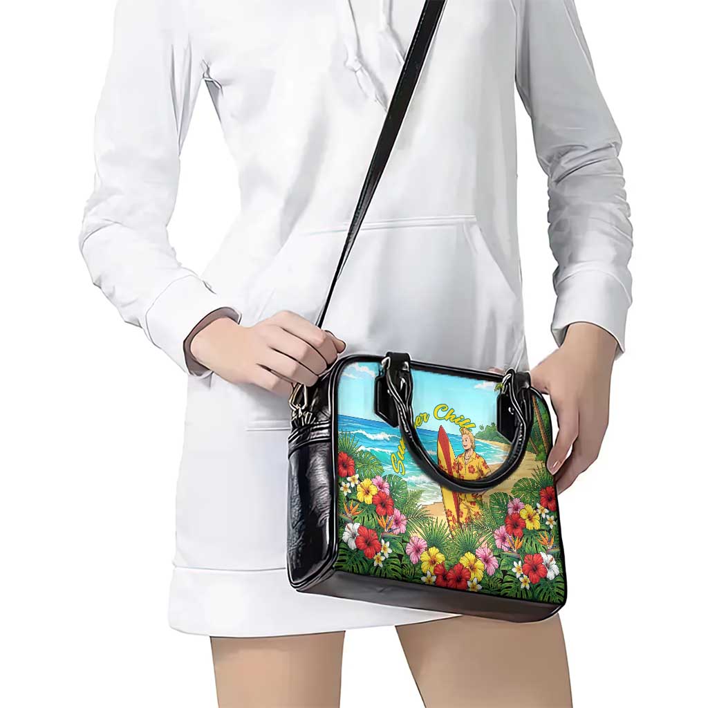 Mirio Togata Summer Chill Shoulder Handbag Tropical Anime Surf Scene