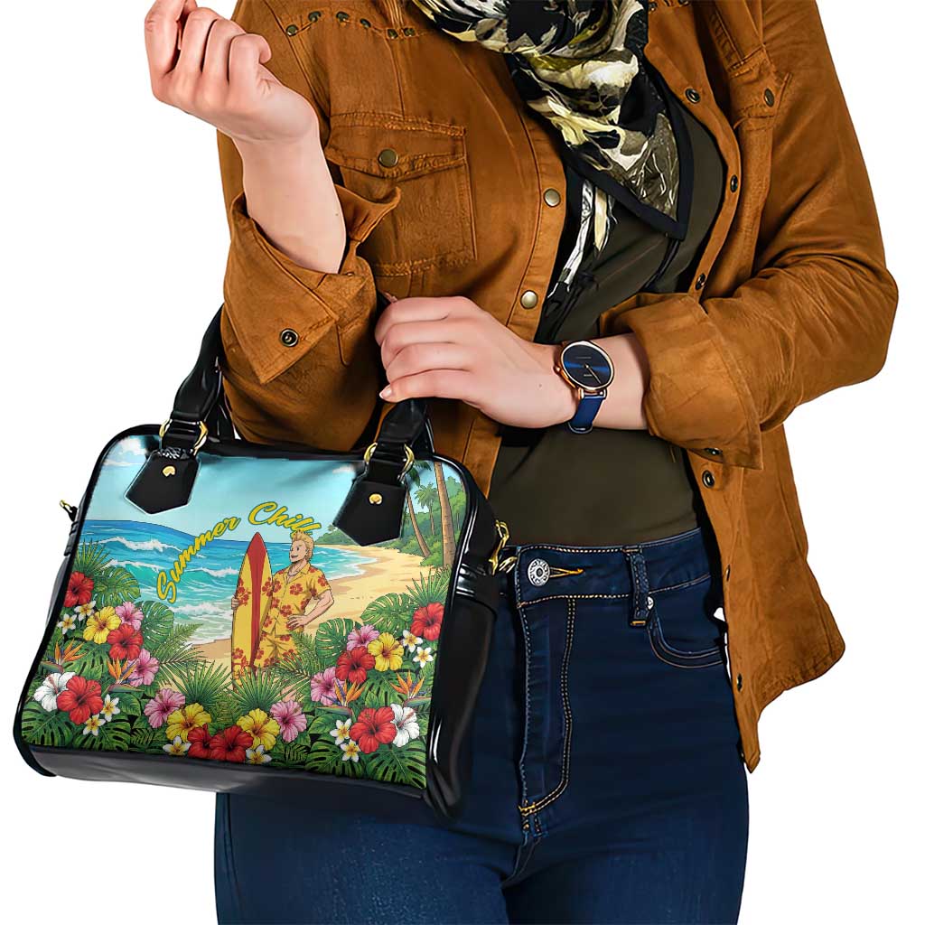 Mirio Togata Summer Chill Shoulder Handbag Tropical Anime Surf Scene