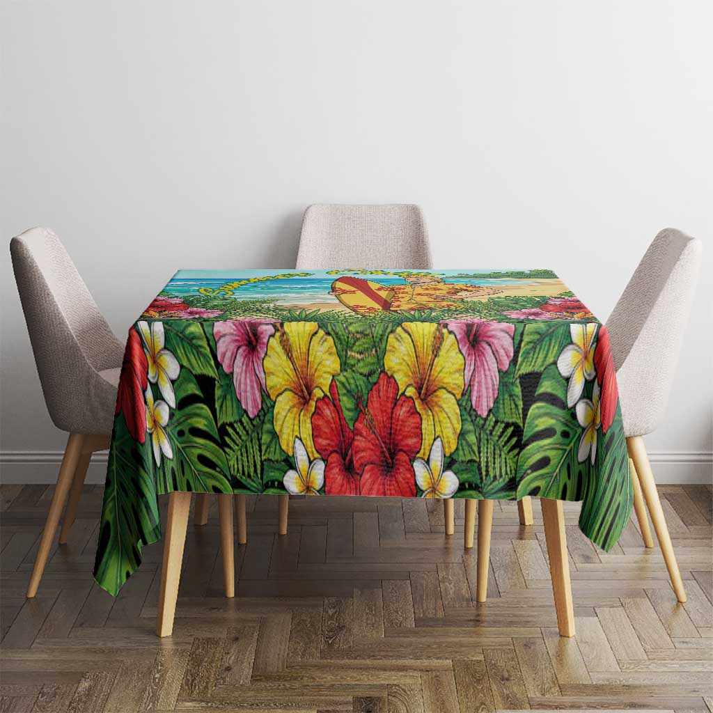 Mirio Togata Summer Chill Tablecloth Tropical Anime Surf Scene