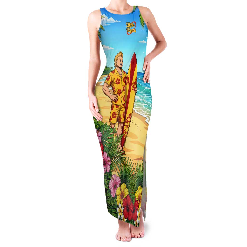 Mirio Togata Summer Chill Tank Maxi Dress Tropical Anime Surf Scene