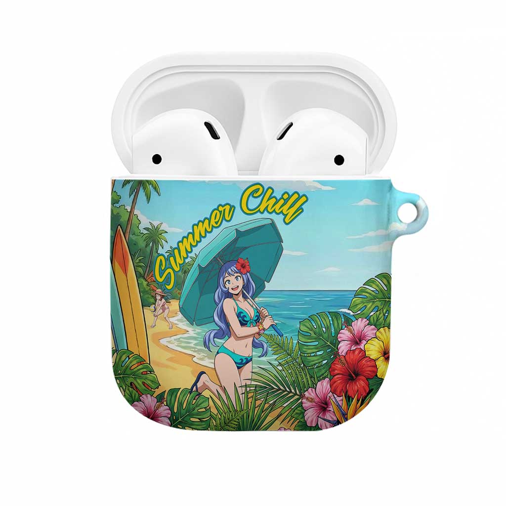 Nejire Hado Summer Chill AirPods Case Tropical Anime Surfside Art