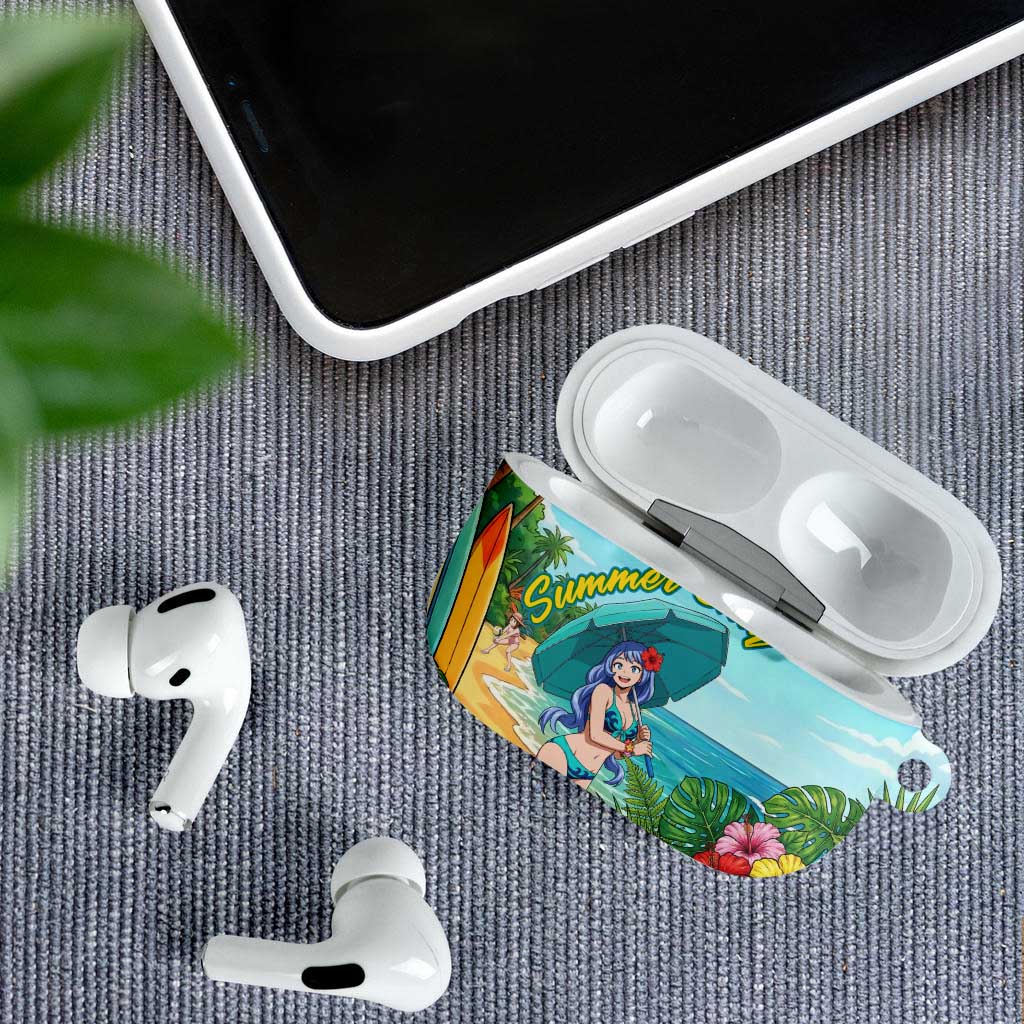 Nejire Hado Summer Chill AirPods Case Tropical Anime Surfside Art