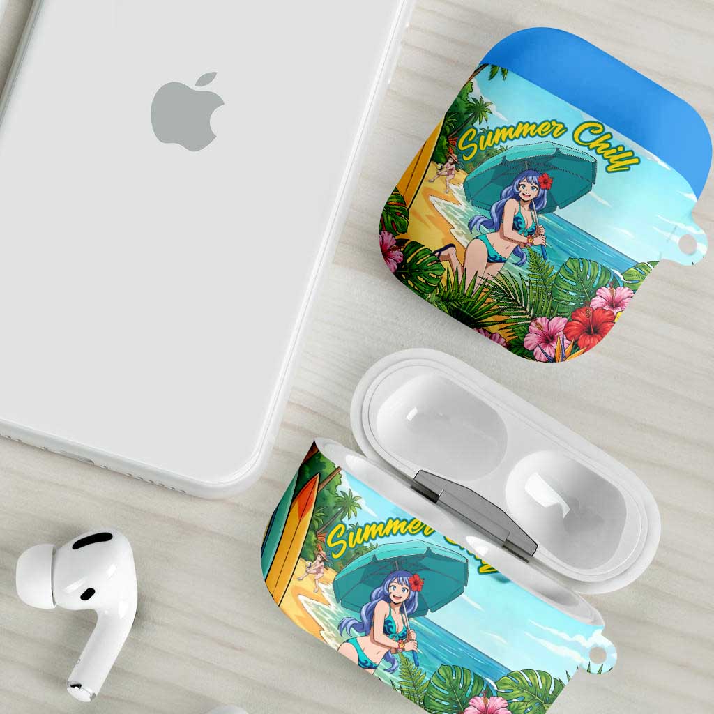 Nejire Hado Summer Chill AirPods Case Tropical Anime Surfside Art