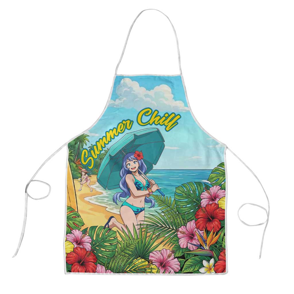 Nejire Hado Summer Chill Apron Tropical Anime Surfside Art