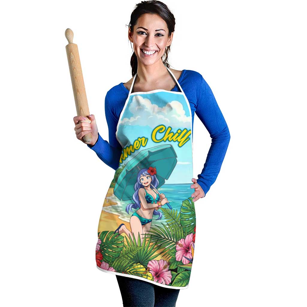 Nejire Hado Summer Chill Apron Tropical Anime Surfside Art