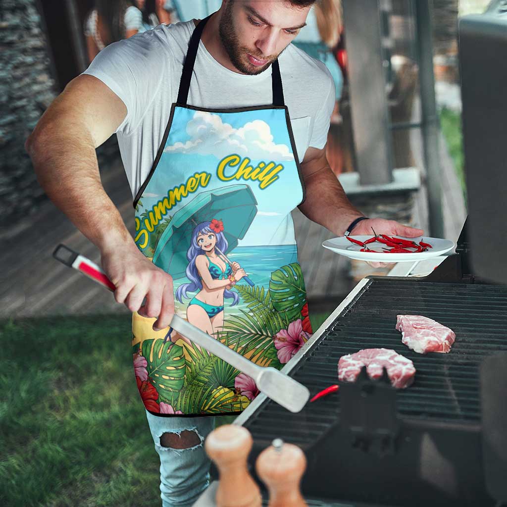 Nejire Hado Summer Chill Apron Tropical Anime Surfside Art