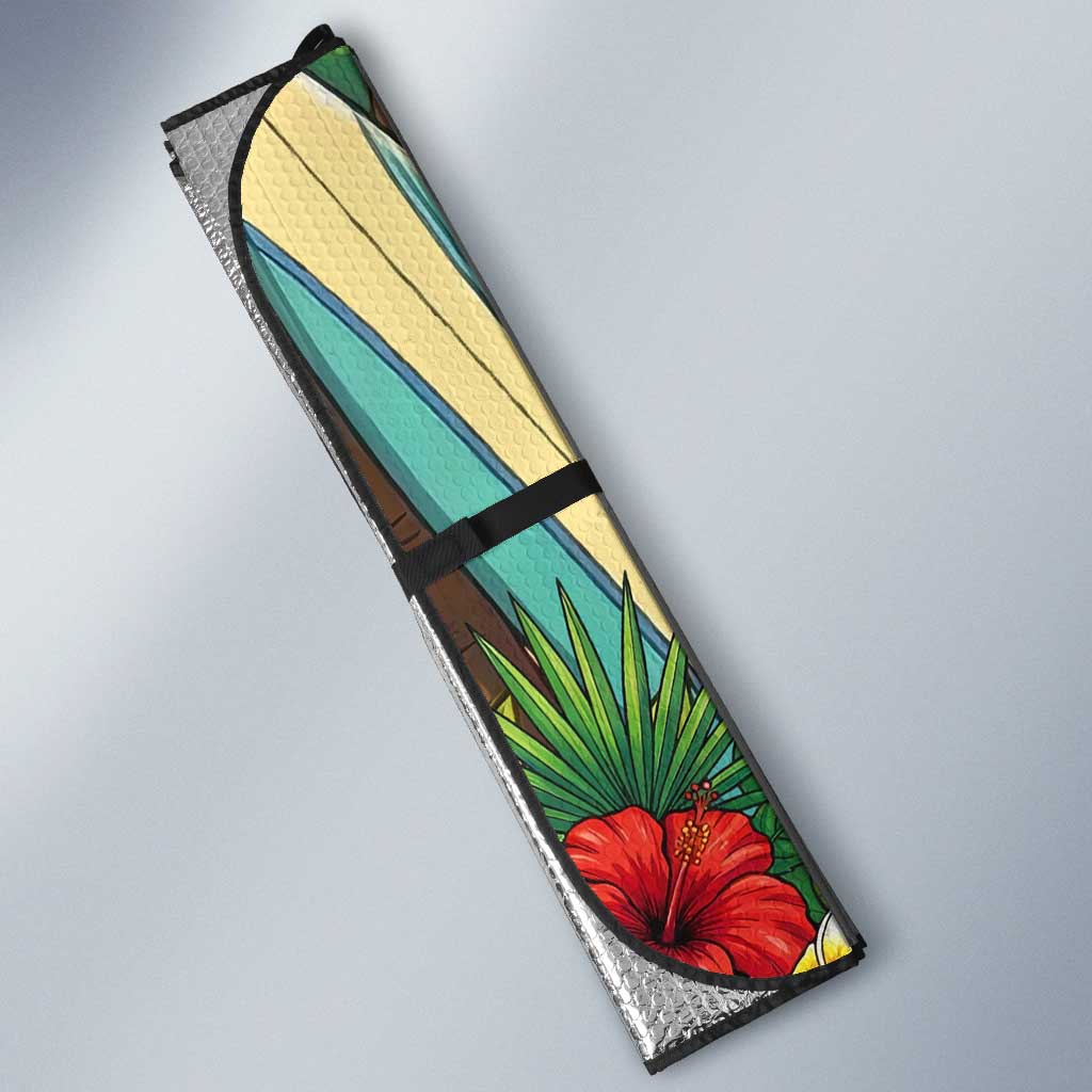 Nejire Hado Summer Chill Auto Sun Shade Tropical Anime Surfside Art