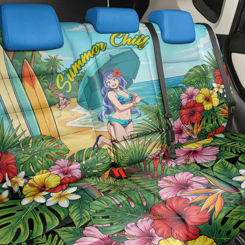 Nejire Hado Summer Chill Back Car Seat Cover Tropical Anime Surfside Art