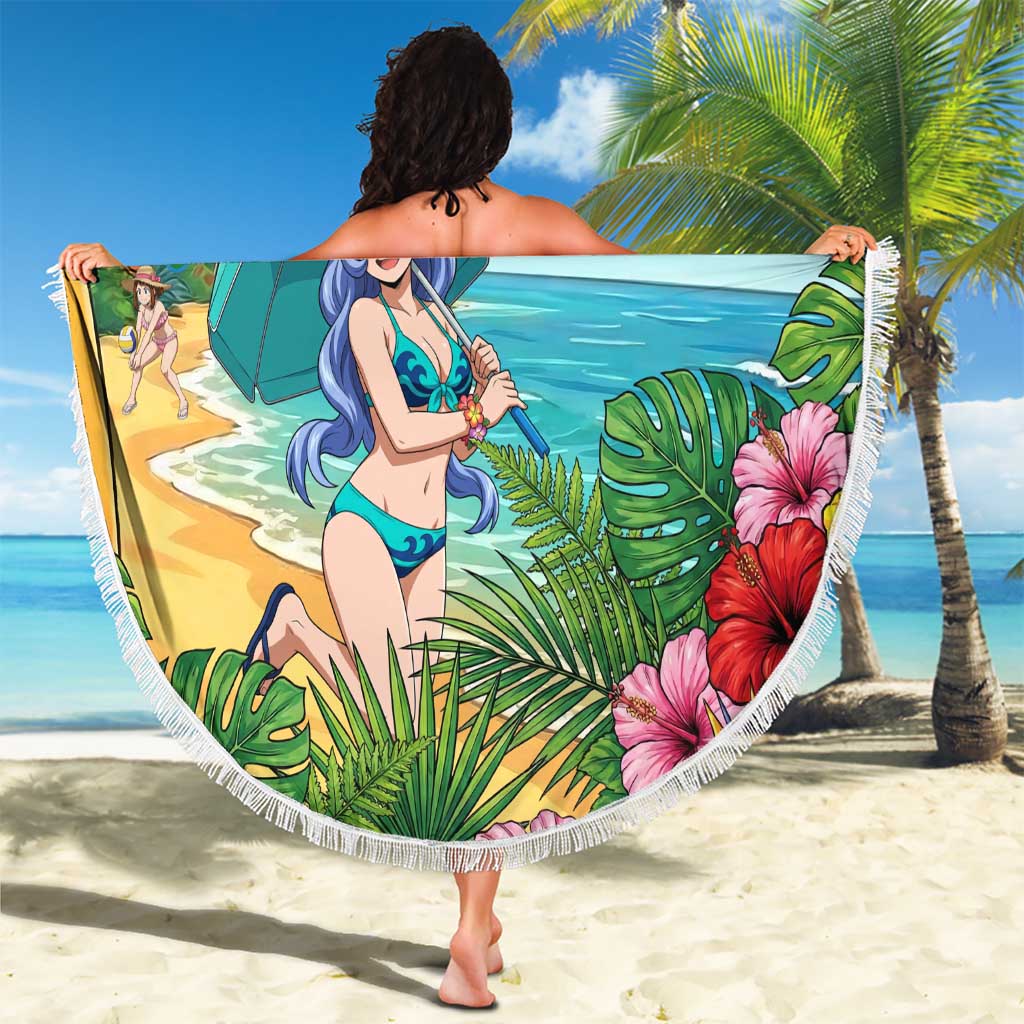Nejire Hado Summer Chill Beach Blanket Tropical Anime Surfside Art