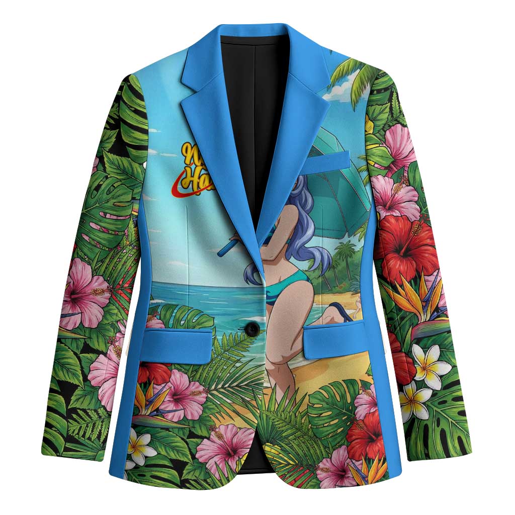 Nejire Hado Summer Chill Blazer Tropical Anime Surfside Art