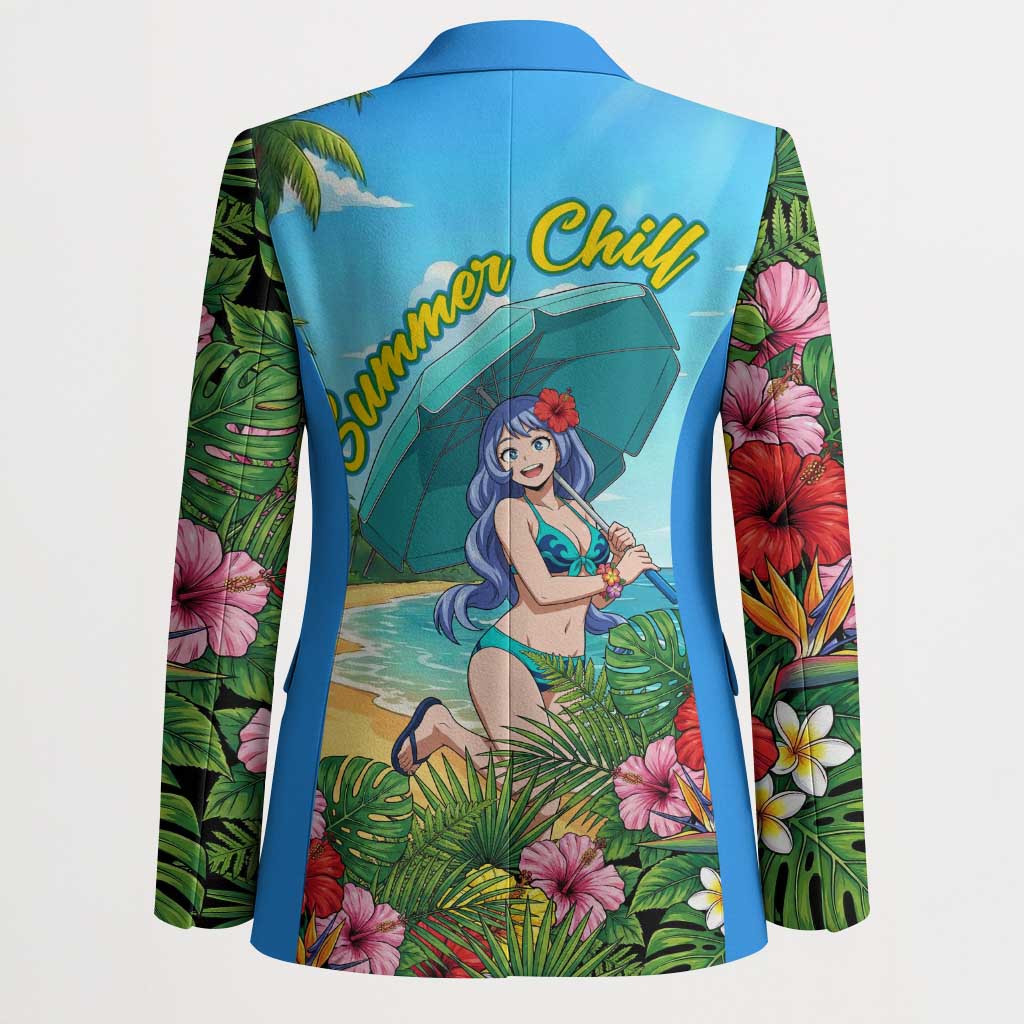 Nejire Hado Summer Chill Blazer Tropical Anime Surfside Art