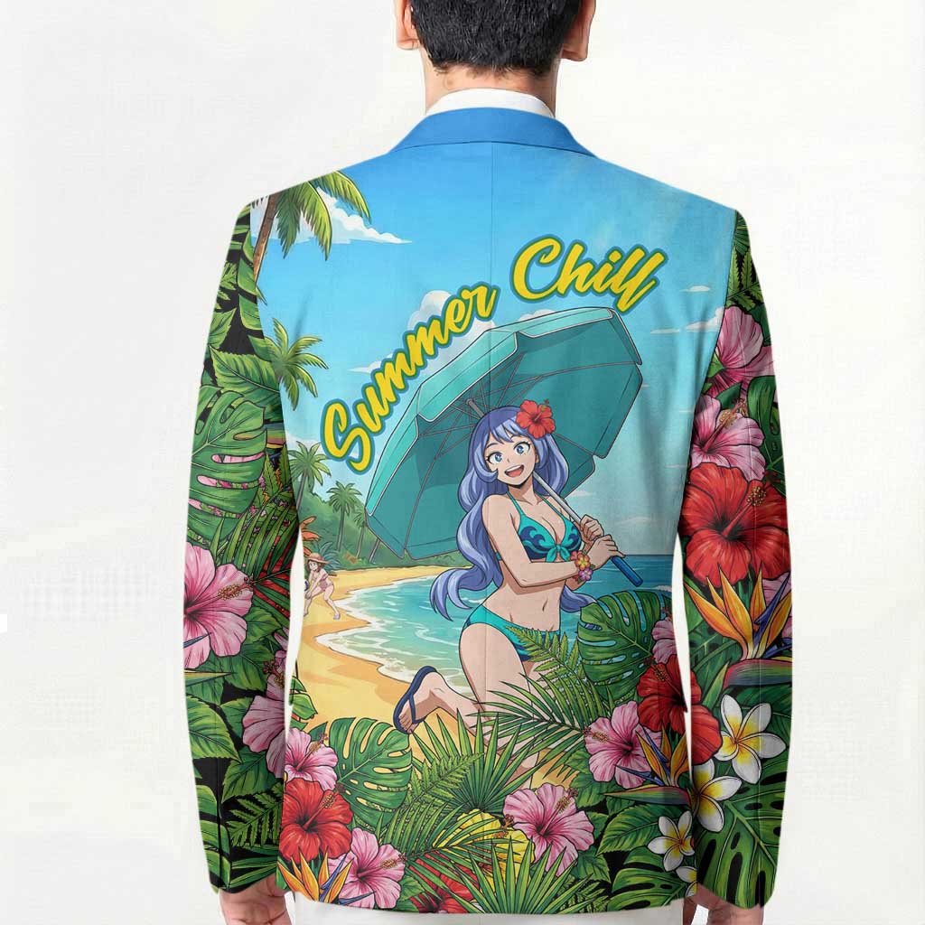 Nejire Hado Summer Chill Blazer Tropical Anime Surfside Art
