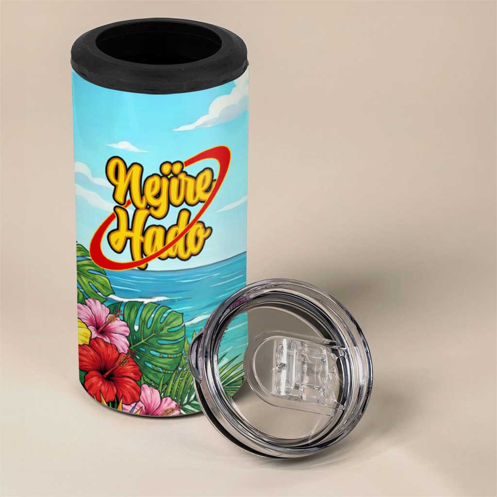 Nejire Hado Summer Chill 4 in 1 Can Cooler Tumbler Tropical Anime Surfside Art
