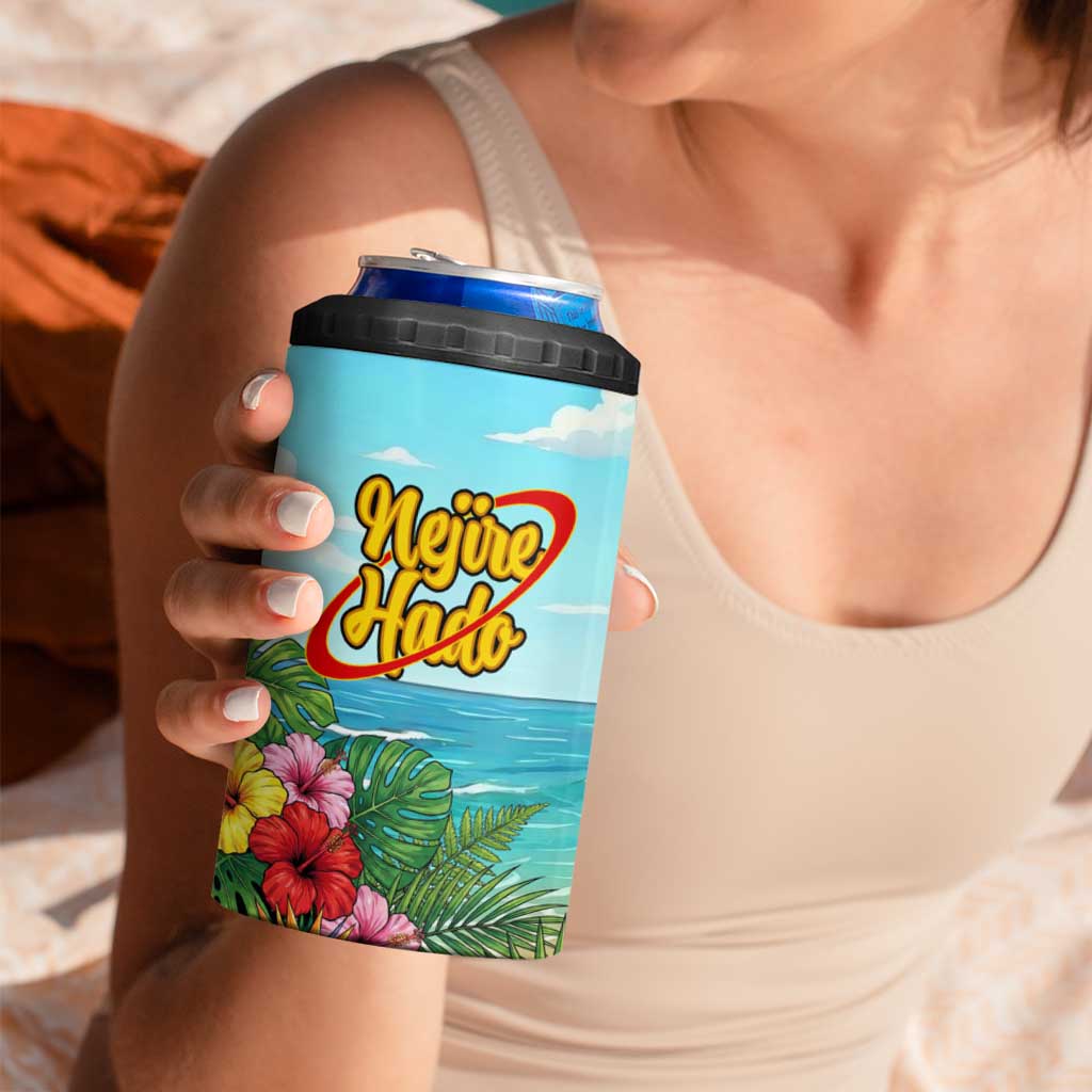 Nejire Hado Summer Chill 4 in 1 Can Cooler Tumbler Tropical Anime Surfside Art