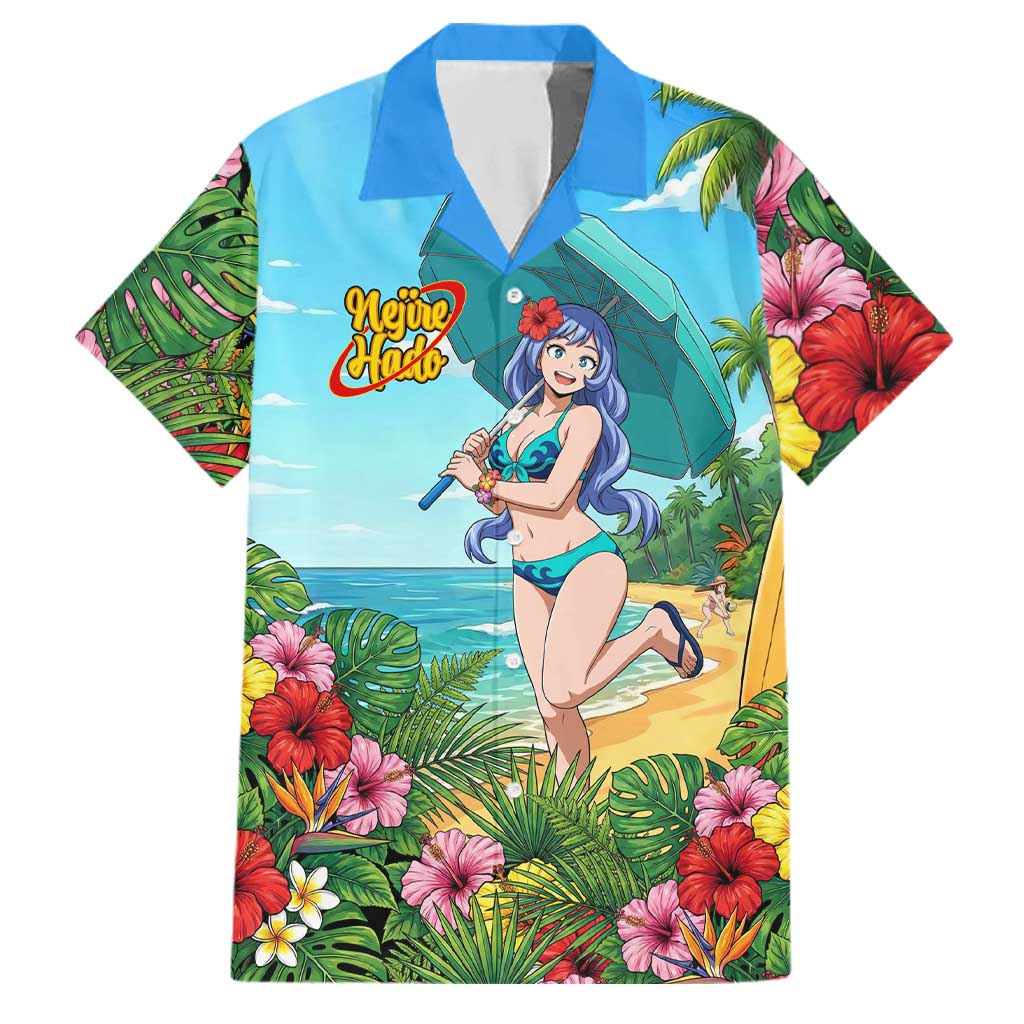 Nejire Hado Summer Chill Family Matching Puletasi and Hawaiian Shirt Tropical Anime Surfside Art