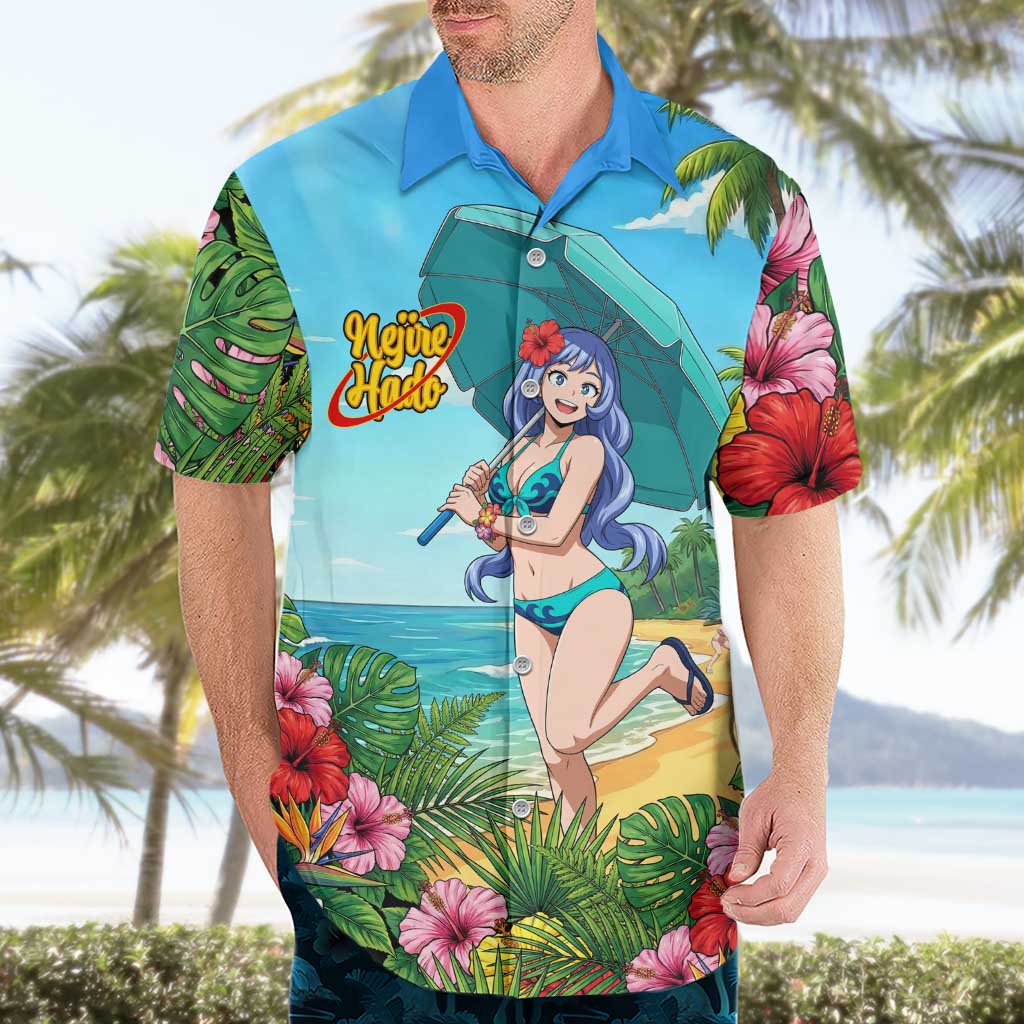Nejire Hado Summer Chill Hawaiian Shirt Tropical Anime Surfside Art