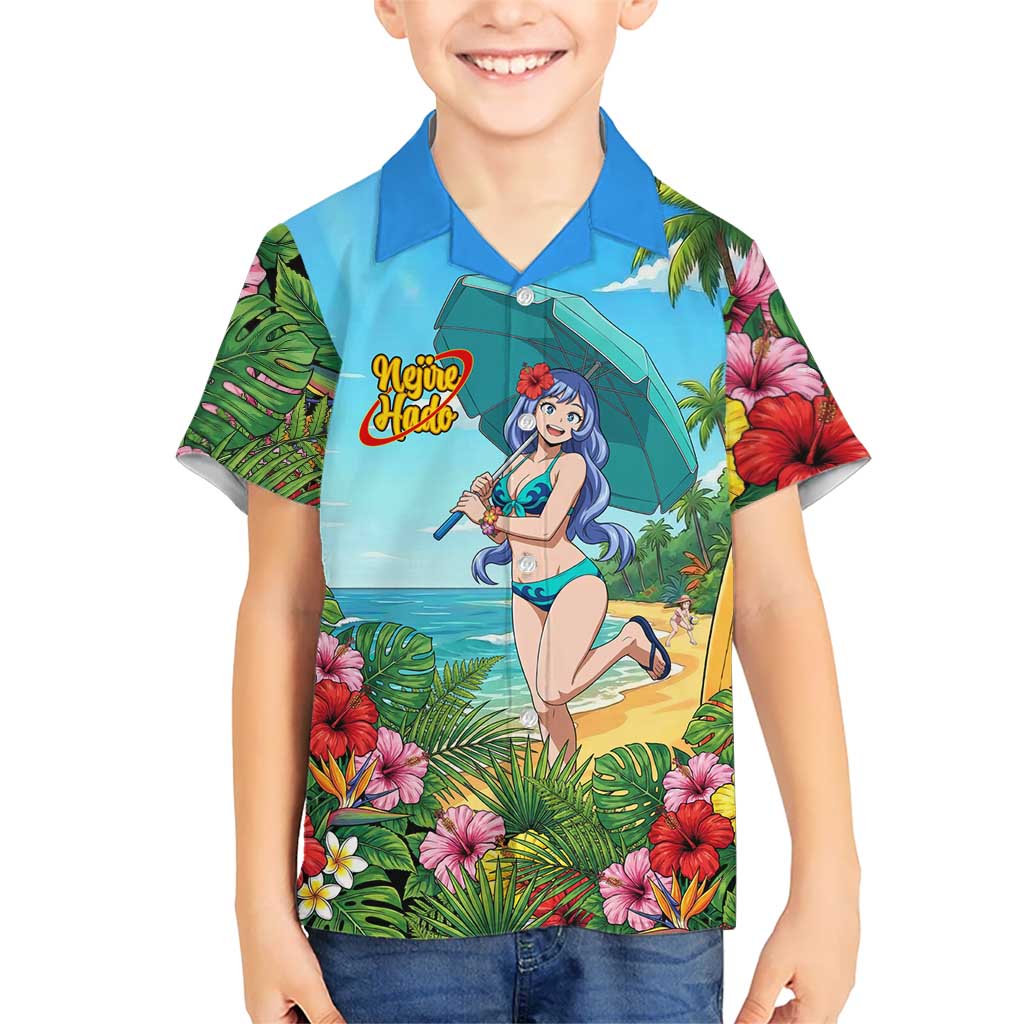 Nejire Hado Summer Chill Hawaiian Shirt Tropical Anime Surfside Art